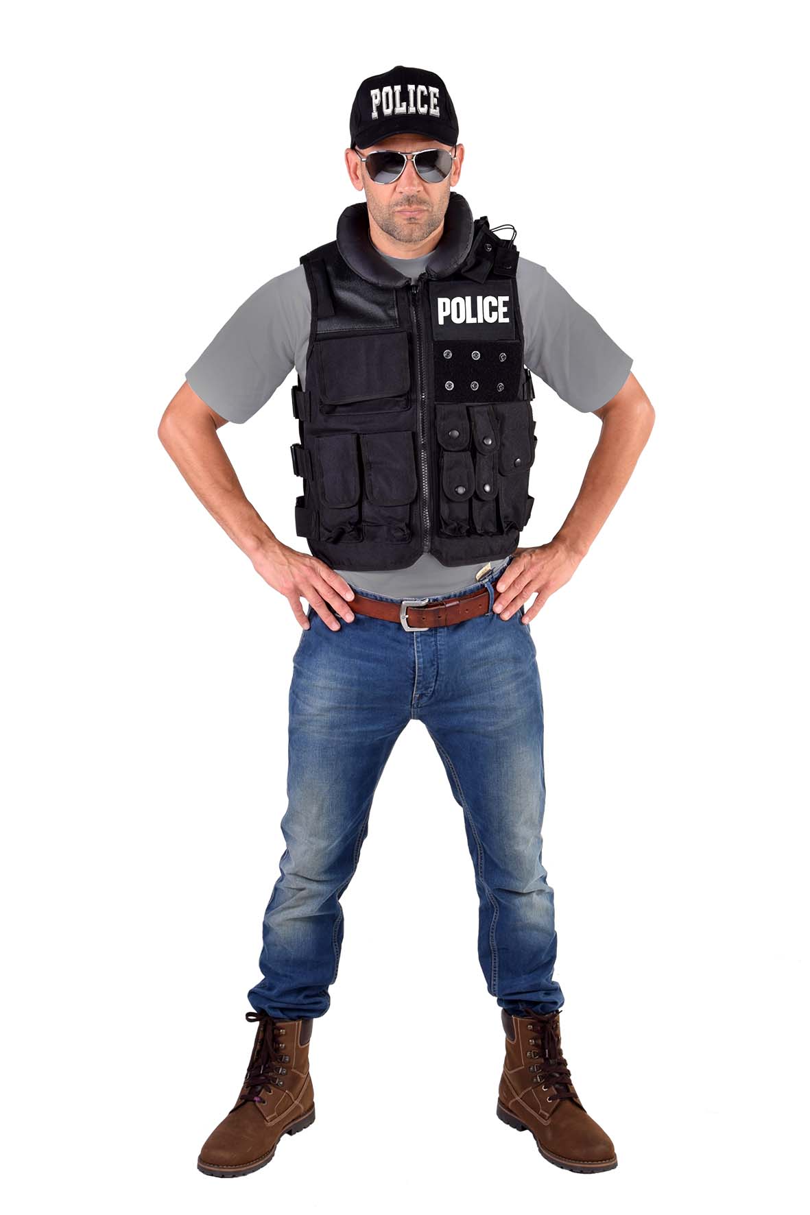 Geweldig Zonnebrand harpoen Tactical vest, luxe Police - bij party-time.nl
