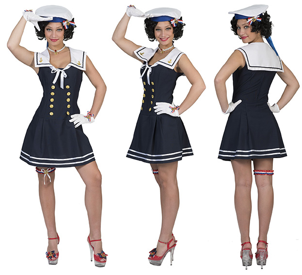 Extreem belangrijk chrysant Bedelen Sailor lady matroos - bij party-time.nl
