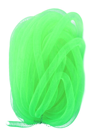Decoslang tube op rol neon groen Ø16 mm-0
