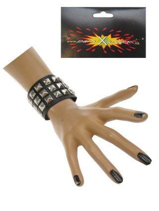 Punk armband 3 nagels | Feestwinkel Party-Time