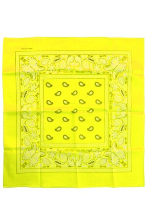 Bandana Fluor geel 53 x 53 cm.