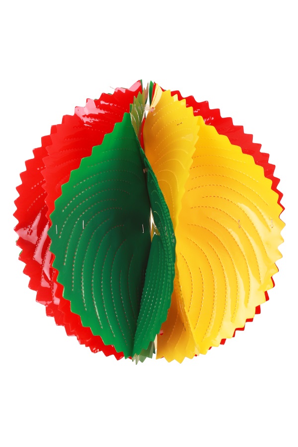 Onderzoek blaas gat roman PVC decoratie bal rood/geel/groen 60 cm. BRANDVEILIG | Feestwinkel  Party-Time
